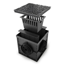 Load image into Gallery viewer, 12x12 Plastic catch basin (BASE 300-CBP), ductile cast iron grate, C Class
