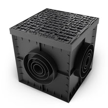 Load image into Gallery viewer, 12x12 Plastic catch basin (BASE 300-CBP), ductile cast iron grate, C Class
