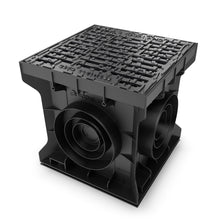 Load image into Gallery viewer, 12x12 Plastic catch basin (BASE 300-CBP), ductile cast iron grate, C Class
