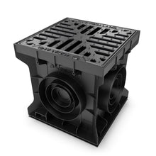 Load image into Gallery viewer, 12x12 Plastic catch basin (BASE 300-CBP), ductile cast iron grate, B Class
