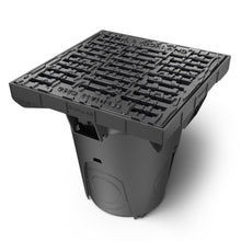 Load image into Gallery viewer, 12x12 Plastic NEO catch basin (NEO 300-CBP), ductile cast iron grate, C Class

