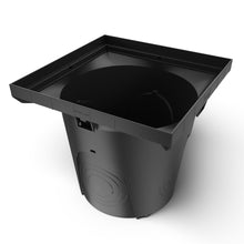 Charger l'image dans la galerie, 22x22 Plastic NEO catch basin (BASE 550-CBP), gray plastic grate, A Class
