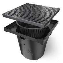 Charger l'image dans la galerie, 22x22 Plastic NEO catch basin (NEO 550-CBP), ductile cast iron grate (ADA), C Class
