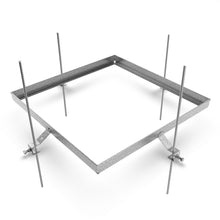 Load image into Gallery viewer, 22&quot; x 22&quot; BASE Galvanized Steel Frame for Basin Grates
