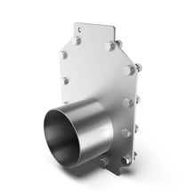 Charger l'image dans la galerie, Stainless Steel SL5 End Cap horizontal outlet 4'' for Slot module system
