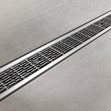 Load image into Gallery viewer, 4&quot; Plastic trench drain (BASE 100P), stainless grate &quot;no-slip&quot;, B class
