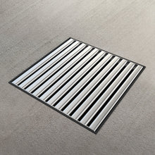 Load image into Gallery viewer, 12x12 Plastic catch basin (BASE 300-CBP), stainless steel grate ADA/Heel Proof, B class
