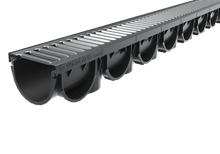 Charger l'image dans la galerie, 3" EASY X1 plastic trench drain, galvanized grate