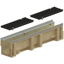 Load image into Gallery viewer, 4.5&quot; Polymer concrete trench drain (MEGA 110PC), D-E Class
