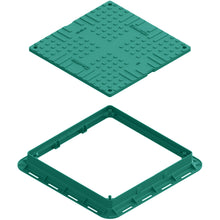Load image into Gallery viewer, Plastic manhole cover - square (green)
