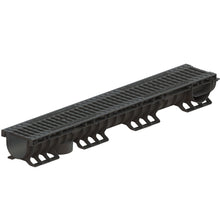 Load image into Gallery viewer, 4&quot; Plastic trench drain (BASE 100P), cast iron grate &quot;protector&quot;, C class
