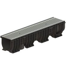 Load image into Gallery viewer, 6&quot; Plastic trench drain (BASE 150P), galvanized steel grate, A class
