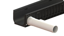 Load image into Gallery viewer, 8” Base plastic trench drain w/ cast iron grate (ADA), C Class
